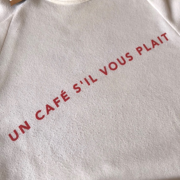 PalmerCash "un café s'il vous plaît" Sweatshirt - Picture 4 of 7